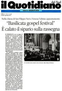 Basilicata Gospel Festival – Rassegna stampa